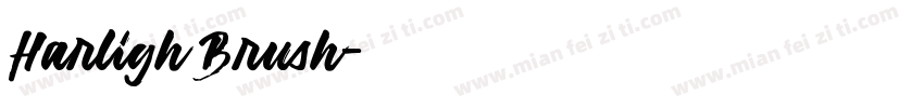 Harligh Brush字体转换